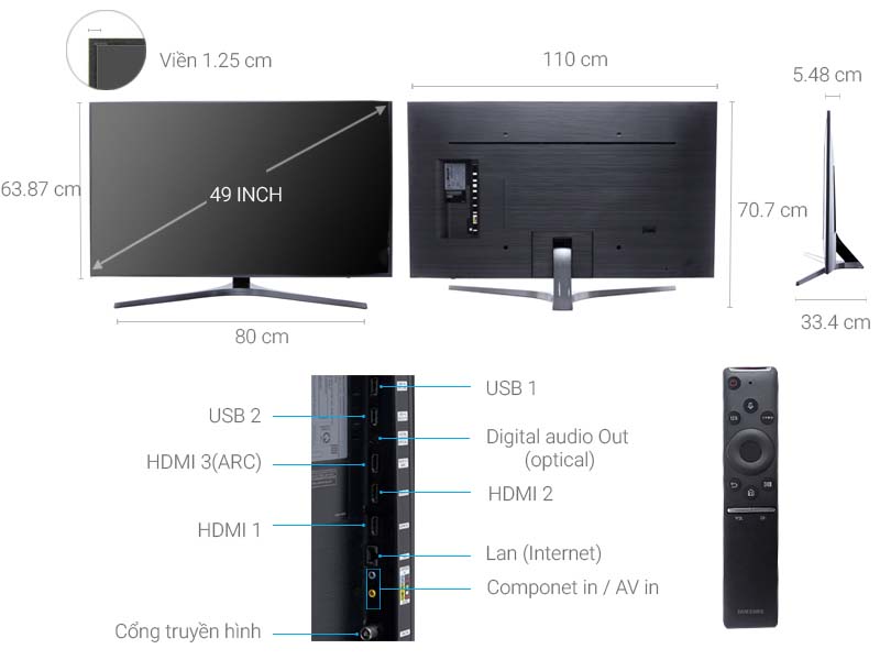 Smart Tivi Samsung 49 inch UA49MU6400 Smart Tivi Samsung 49 inch UA49MU6400