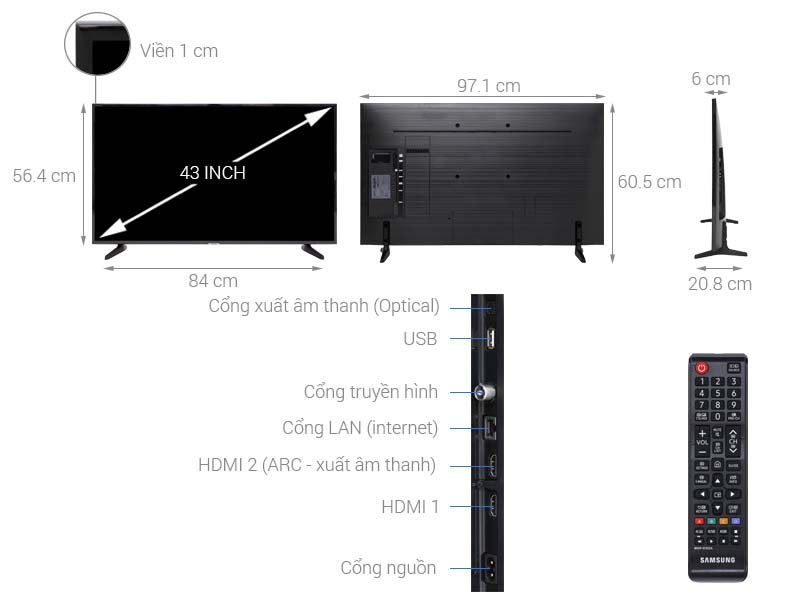 Smart Tivi Samsung 4K 43 inch UA43NU7090 Smart Tivi Samsung 4K 43 inch UA43NU7090