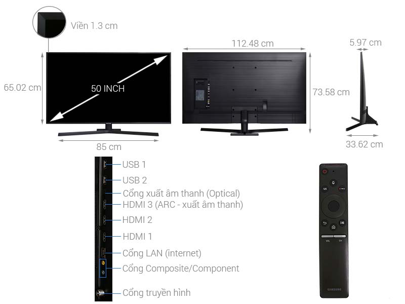 Smart Tivi Samsung 4K 50 inch UA50NU7800 Smart Tivi Samsung 4K 50 inch UA50NU7800