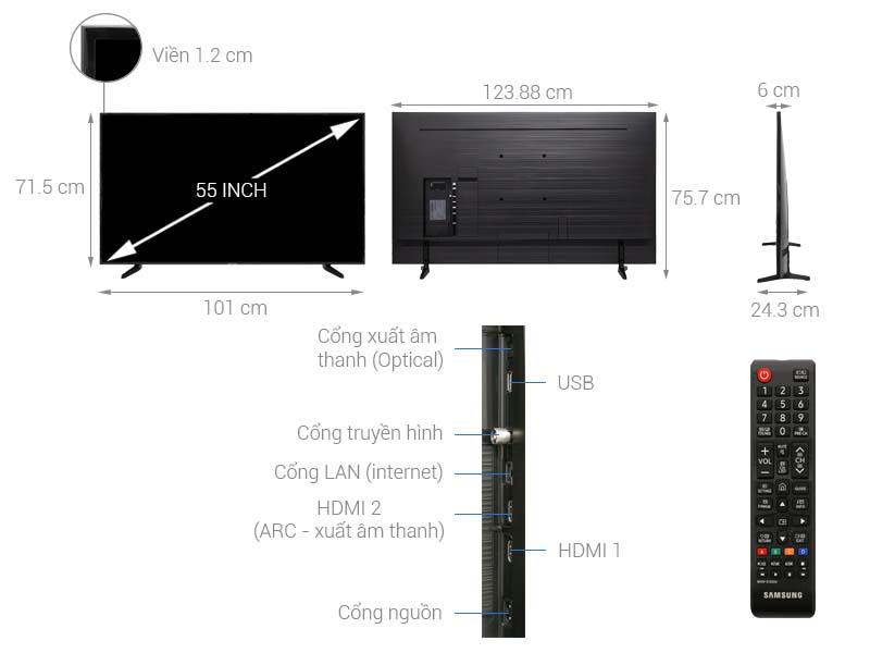 Smart Tivi Samsung 4K 55 inch UA55NU7090 Smart Tivi Samsung 4K 55 inch UA55NU7090