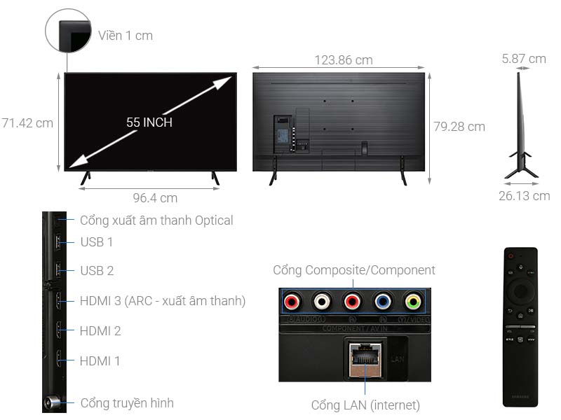 Smart Tivi Samsung 4K 55 inch UA55RU7200 Smart Tivi Samsung 4K 55 inch UA55RU7200
