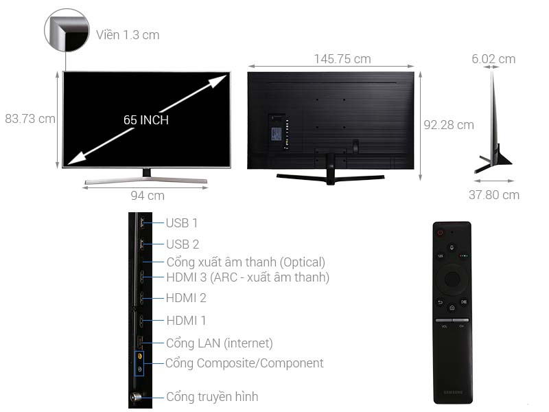 Smart Tivi Samsung 4K 65 inch UA65NU7400 Smart Tivi Samsung 4K 65 inch UA65NU7400