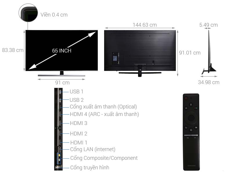 Smart Tivi Samsung 4K 65 inch UA65NU8000 Smart Tivi Samsung 4K 65 inch UA65NU8000