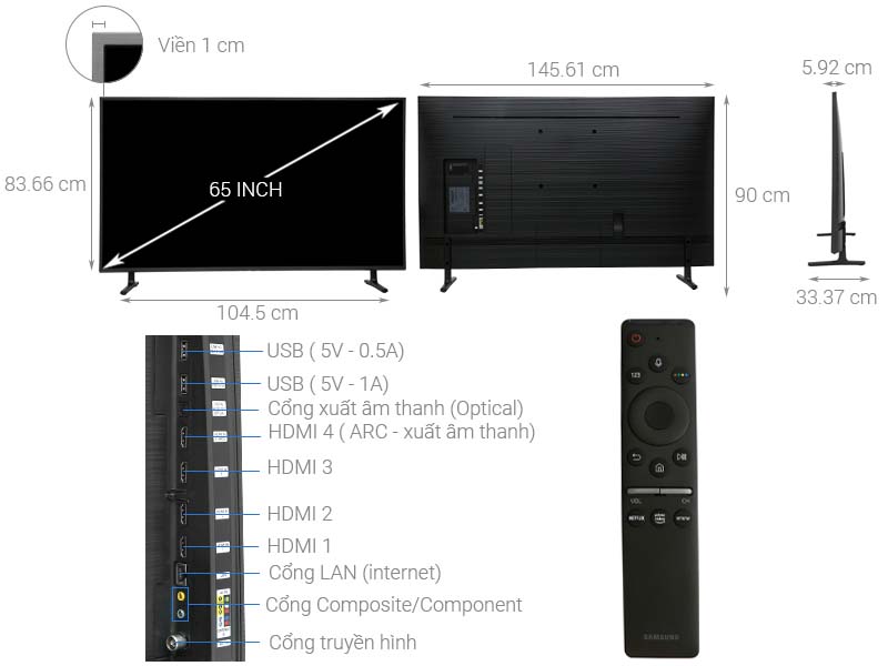 Smart Tivi Samsung 4K 65 inch UA65RU8000 Smart Tivi Samsung 4K 65 inch UA65RU8000