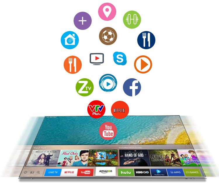 Smart Tivi Samsung 60 inch UA60KU6000 - Ứng dụng phong phú Smart Tivi Samsung 60 inch UA60KU6000 - Ứng dụng phong phú