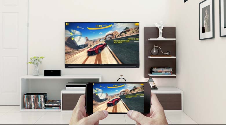Chiếu màn hình điện thoại lên Smart Tivi Sharp FHD 40 inch LC-40SA5500X
