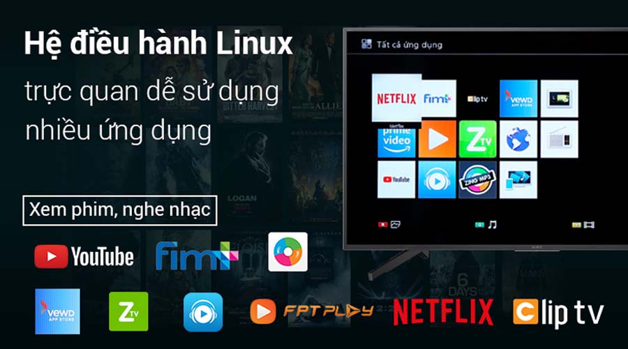 Smart Tivi Sony 4K 43 inch KD-43X7000F Smart Tivi Sony 4K 43 inch KD-43X7000F