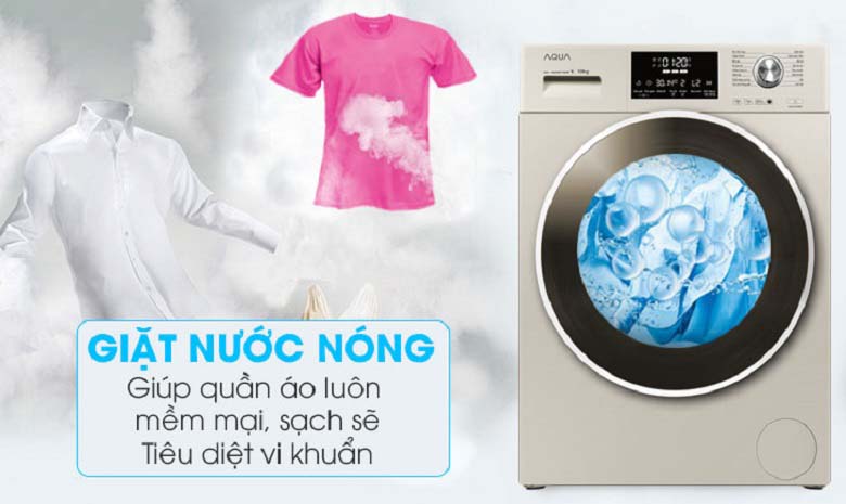 Giặt nước nóng - Máy giặt Aqua Inverter 10 kg AQD-D1000C N Giặt nước nóng - Máy giặt Aqua Inverter 10 kg AQD-D1000C N