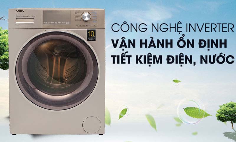 Máy giặt Aqua Inverter 8.5 kg AQD-D850E.N