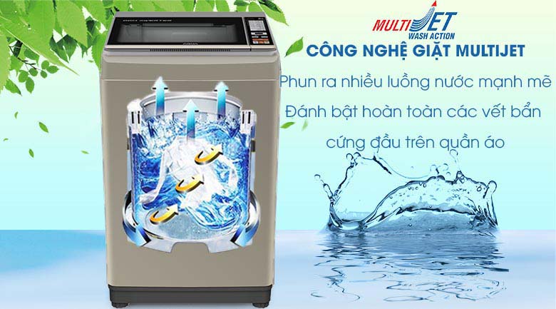 Công nghệ MultiJet - Máy giặt Aqua Inverter 9 Kg AQW-DK90CT S Công nghệ MultiJet - Máy giặt Aqua Inverter 9 Kg AQW-DK90CT S