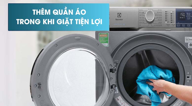 Thêm quần áo khi giặt - Máy giặt Electrolux Inverter 9 kg EWF9024ADSA Thêm quần áo khi giặt - Máy giặt Electrolux Inverter 9 kg EWF9024ADSA