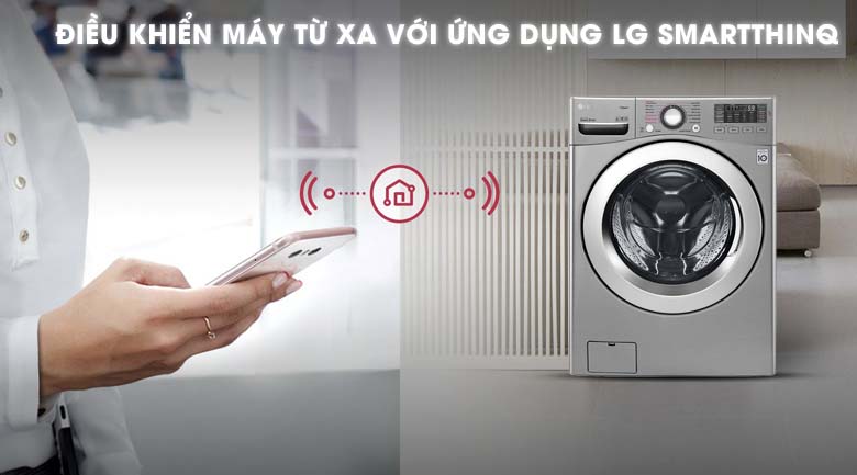 điều khiển máy giặt từ xa qua ứng dụng SmartThinQ - Máy giặt LG Inverter 19 kg F2719SVBVB điều khiển máy giặt từ xa qua ứng dụng SmartThinQ - Máy giặt LG Inverter 19 kg F2719SVBVB