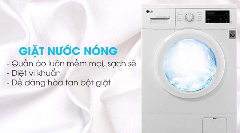 Giặt nước nóng - Máy giặt LG Inverter 9 kg FM1209N6W