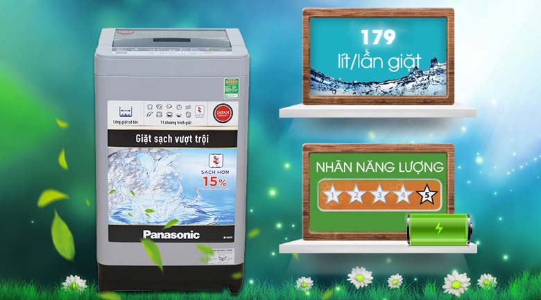 Máy giặt Panasonic 8 kg NA-F80VS9GRV Máy giặt Panasonic 8 kg NA-F80VS9GRV