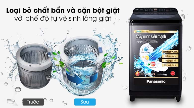 Tự vệ sinh lồng giặt - Máy giặt Panasonic Inverter 11.5 Kg NA-FD11VR1BV Tự vệ sinh lồng giặt - Máy giặt Panasonic Inverter 11.5 Kg NA-FD11VR1BV