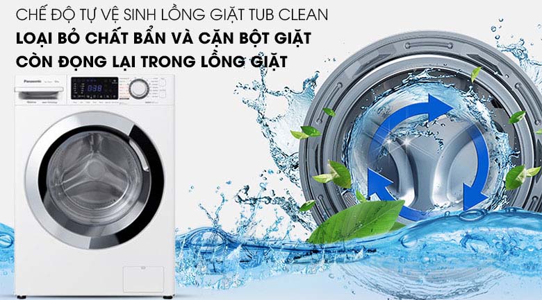 Tự vệ sinh lồng giặt - Máy giặt Panasonic Inverter 9 Kg NA-V90FG1WVT Tự vệ sinh lồng giặt - Máy giặt Panasonic Inverter 9 Kg NA-V90FG1WVT