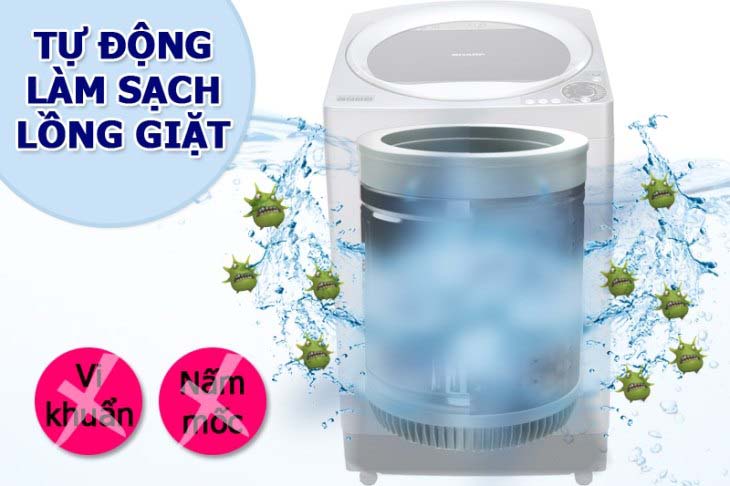 Máy giặt Sharp 7.8 kg ES-U78GV-H Máy giặt Sharp 7.8 kg ES-U78GV-H