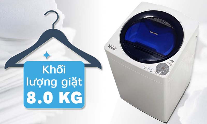 Máy giặt Sharp 8 kg ES-U80GV-G Máy giặt Sharp 8 kg ES-U80GV-G