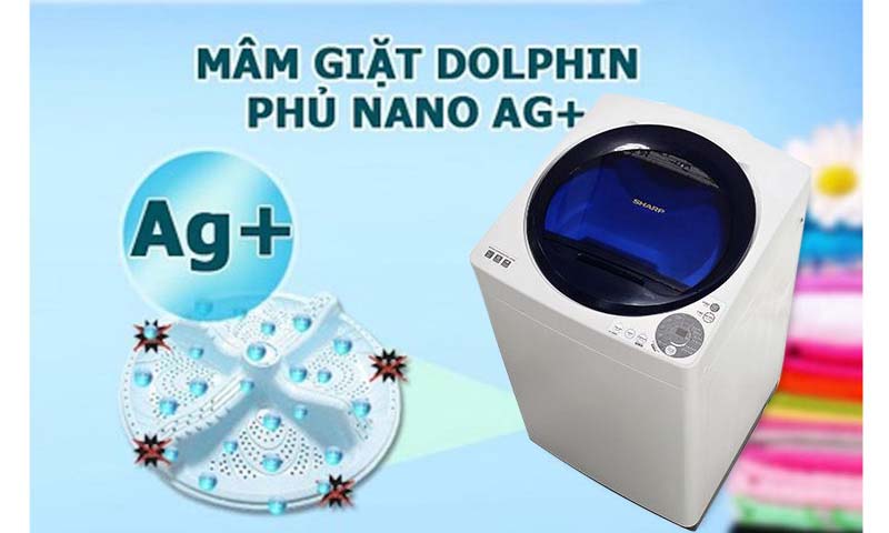 Máy giặt Sharp 8 kg ES-U80GV-G Máy giặt Sharp 8 kg ES-U80GV-G