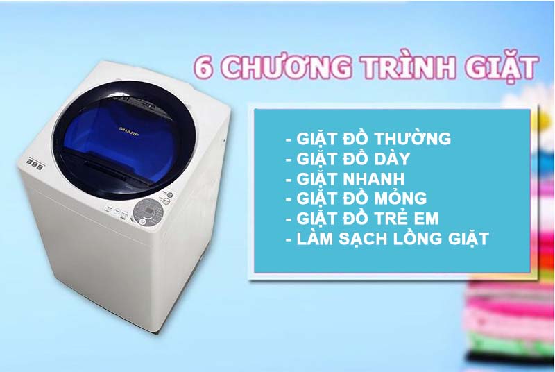 Máy giặt Sharp 8 kg ES-U80GV-G Máy giặt Sharp 8 kg ES-U80GV-G