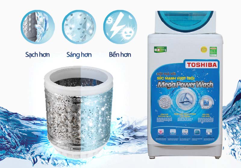 Máy giặt Toshiba AW-F920LV WB có thể tự làm sạch cũng như hong khô lồng giặt Máy giặt Toshiba AW-F920LV WB có thể tự làm sạch cũng như hong khô lồng giặt