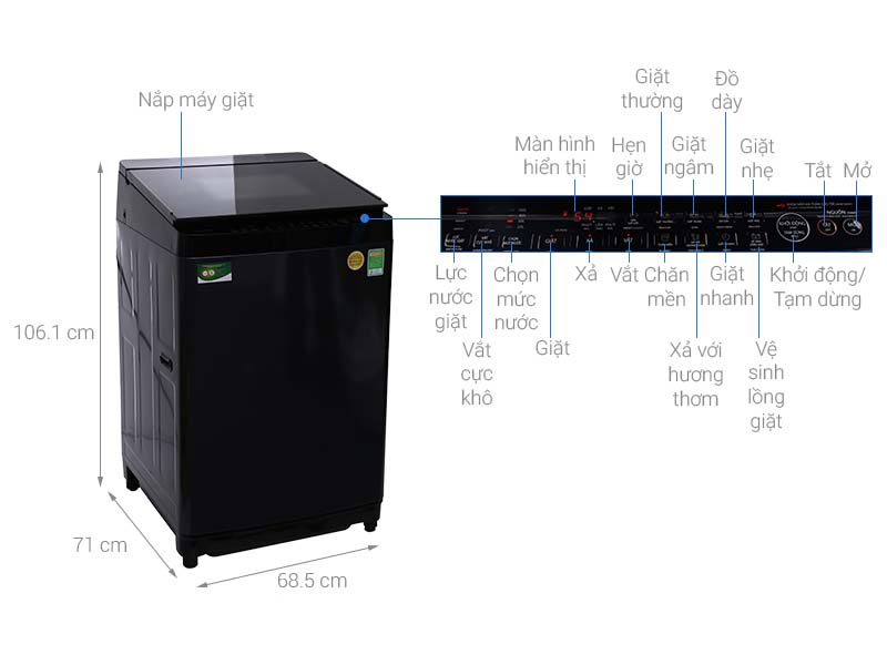 Máy giặt Toshiba Inverter 16 kg AW-DUG1700WV(SS) Máy giặt Toshiba Inverter 16 kg AW-DUG1700WV(SS)