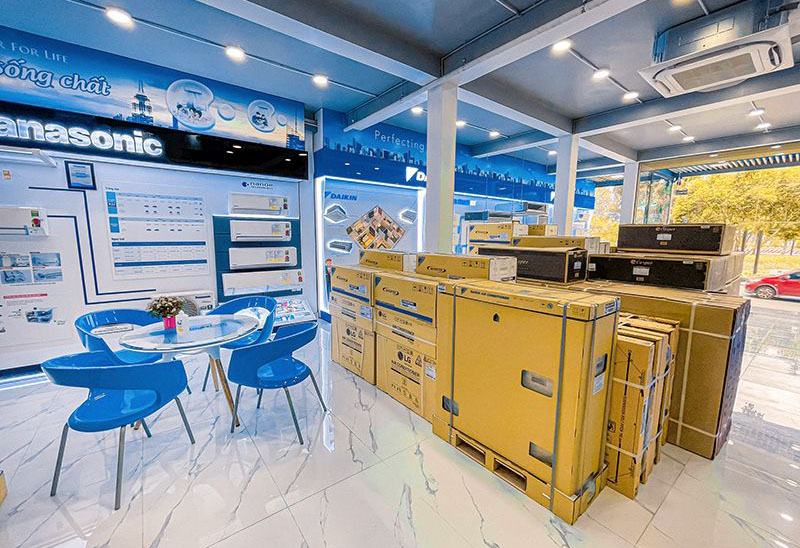 Máy lạnh âm trần sảnh khách sạn