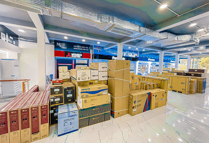 showroom siêu thị máy lạnh 57 song hành. An phú, Q2